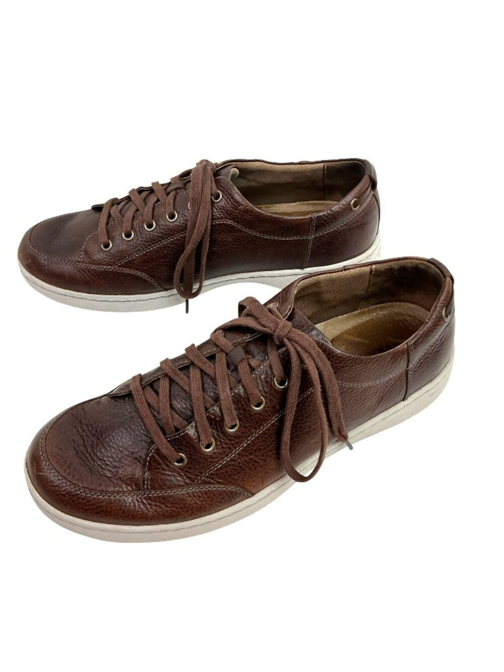 Dansko Vaughn Pebbled Leather Casual Lace-Up Sneakers Mens 12.5-13 Brown